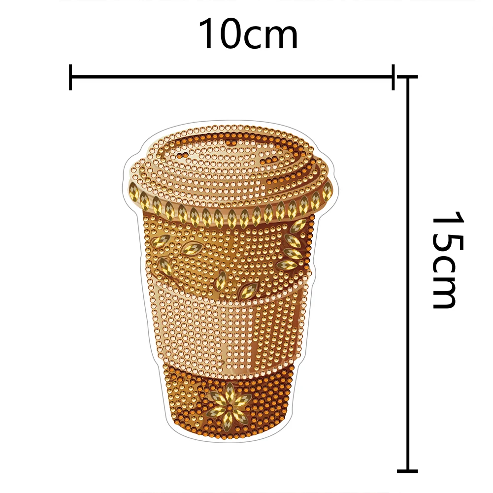 1pcs DIY Coffee Cup Diamond Painting Magnets Refrigerator for Adults Kid Office Car Fridge