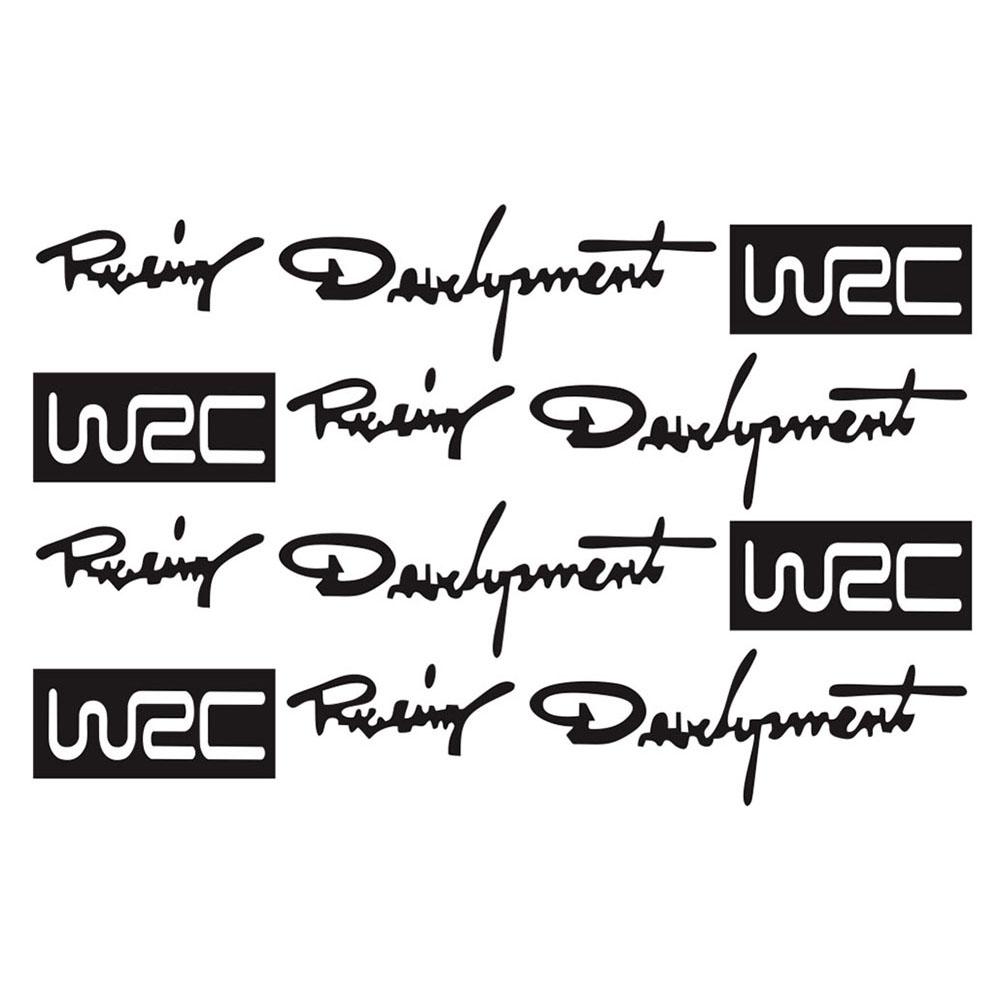 

4pcs Car Stickers Racing Development WRC Door Handle Vinyl Decals (Black), 501 Original