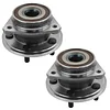 TRQ Front Wheel Hub Bearings Assembly Set Compatible with 1989-1999 Jeep Cherokee 1990-1992 Comanche 1993-1998 Grand Cherokee 1993 Grand Wagoneer 1990 Wagoneer 1990-1999 Wrangler