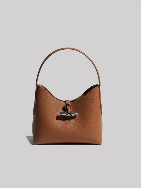Miseyes Women's Genuine Leather Bamboo Armpit Bag