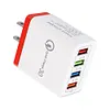 4 Ports USB Color Wall Charger Fast Charging Travel Charger US Plug Adapter