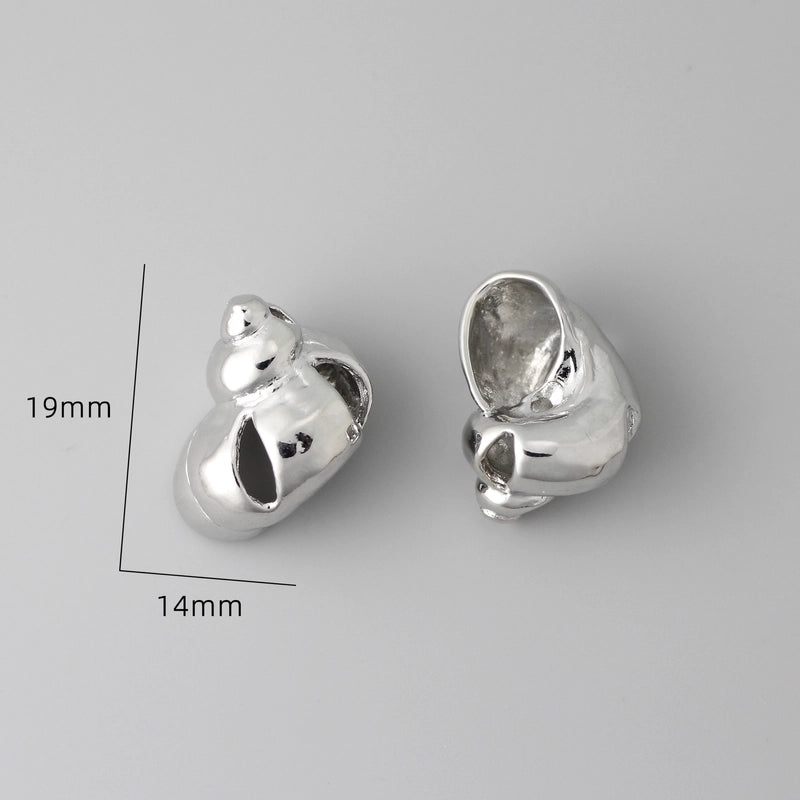 1 Piece Brass Conch Shell Jewelry Accessories Pendant