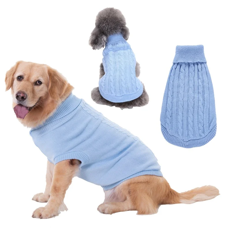 Cozy Soft Chenille Classy Striped Dog Sweater
