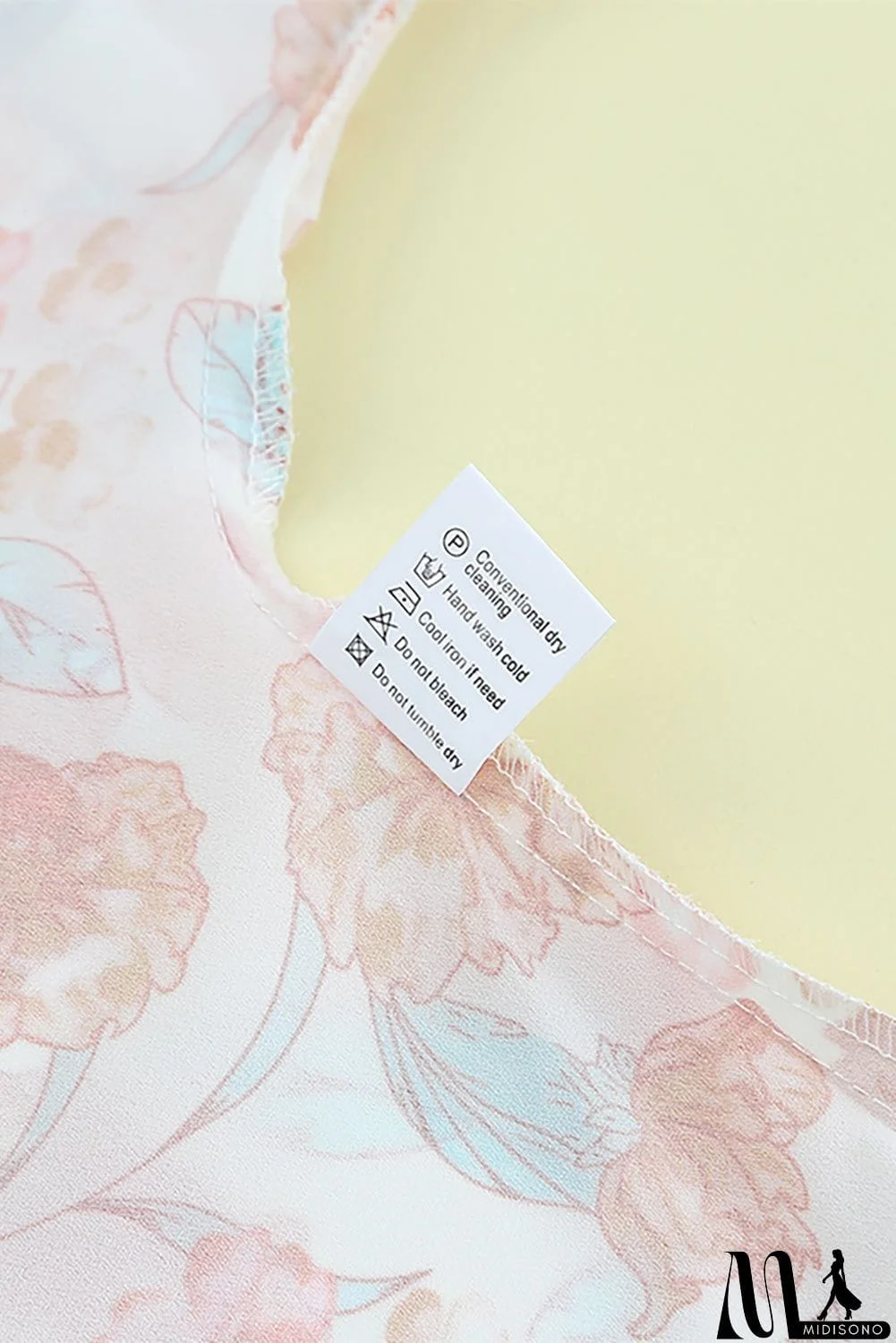 MidiSono - Split V Neck Floral Print Dolman Blouse