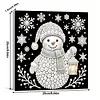 uk.everydayedeals DIY Pearl Painting With Frame - Handmade Self-Adhesive Pearls - Snowman(25*25cm)