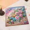 (Pre-Framed)Flowers-Special Shape Diamond Painting Kit(25x25cm)