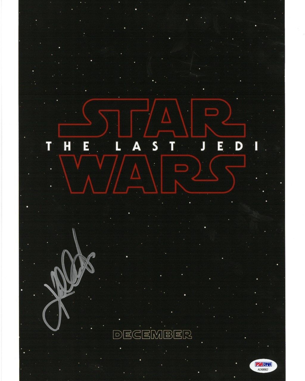 Kelly Marie Tran Signed Star Wars Last Jedi Auto 11x14 Photo Poster painting PSA/DNA #AD68662