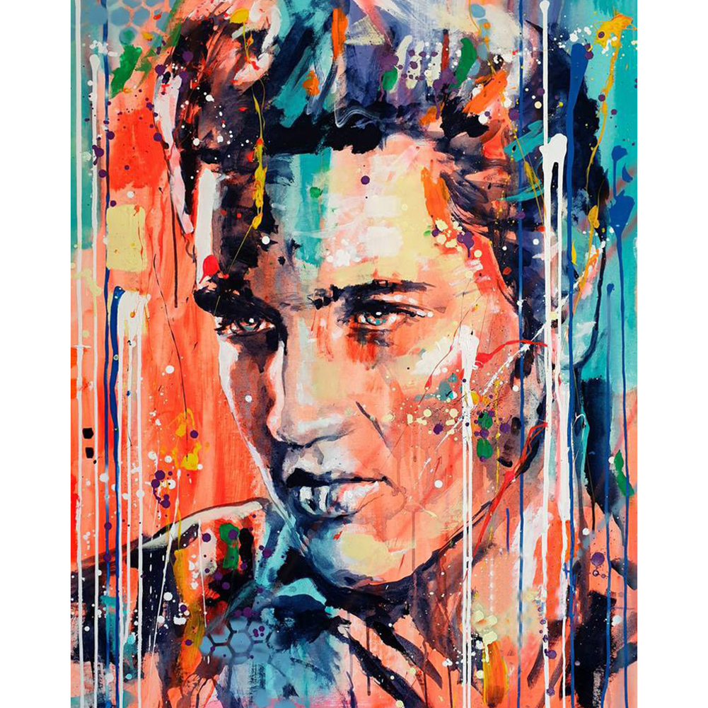 

30*40CM-Round Drill Diamond Painting-Elvis Presley, 501 Original