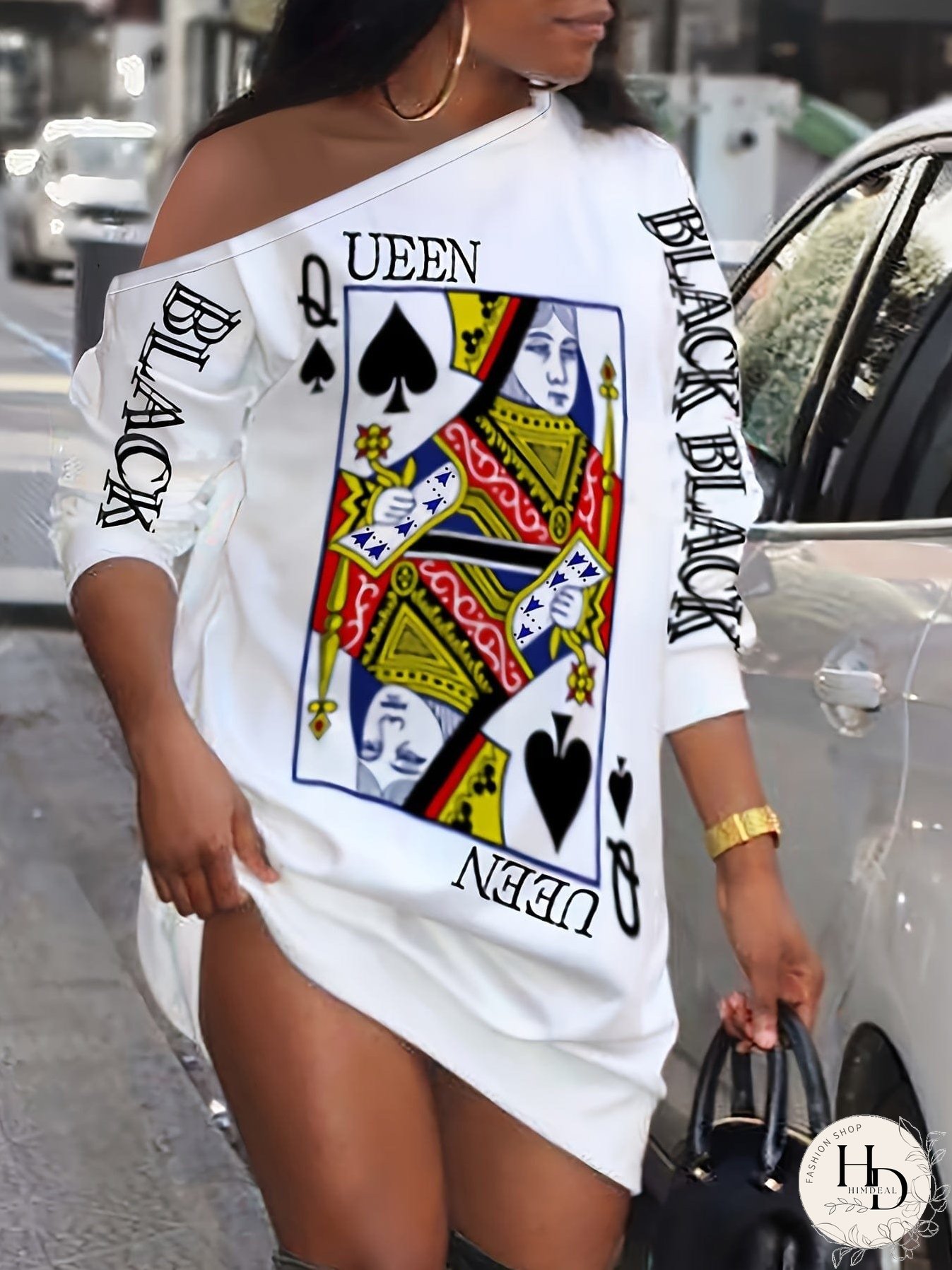 Statement Queen of Spades Mini Dress