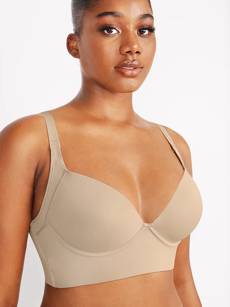 Buy wholesale Non-wired Seamless Bra with Push-up-BLACK (1-2-1; 85B-90B-95B)