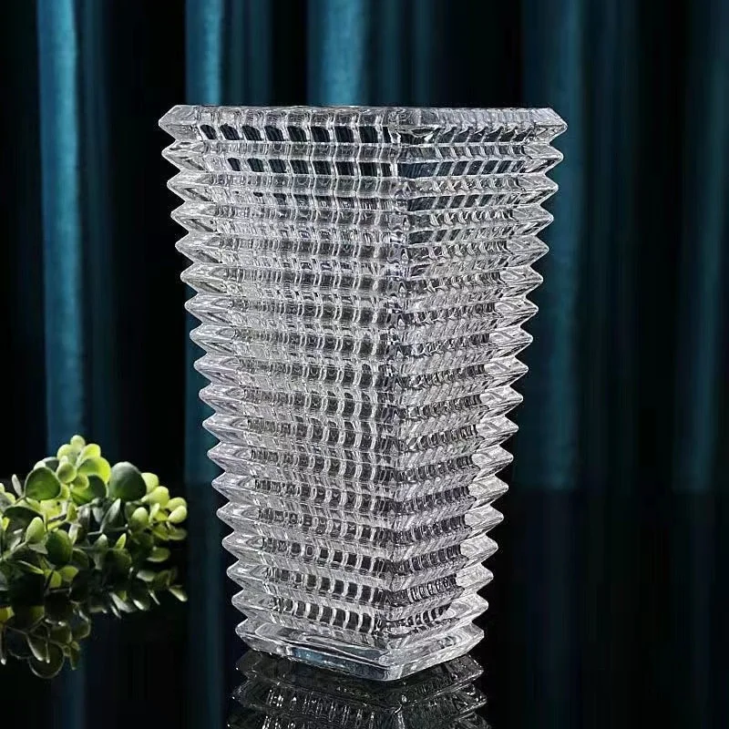 High quality luxury crystal vase flower flower crystal glass wedding decoration diamond vase brilliant high quality crystal vase