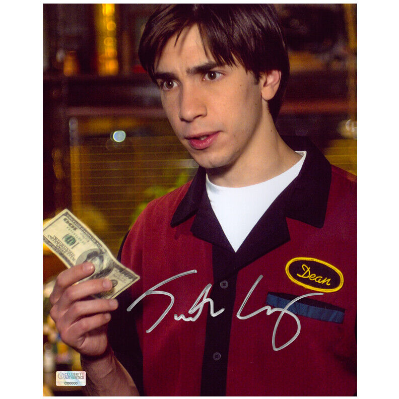 Justin Long Autographed Waiting Dean 8x10 Photo Poster painting