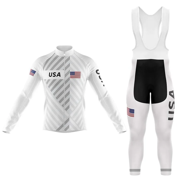USA Men's Long Sleeve Cycling Kit