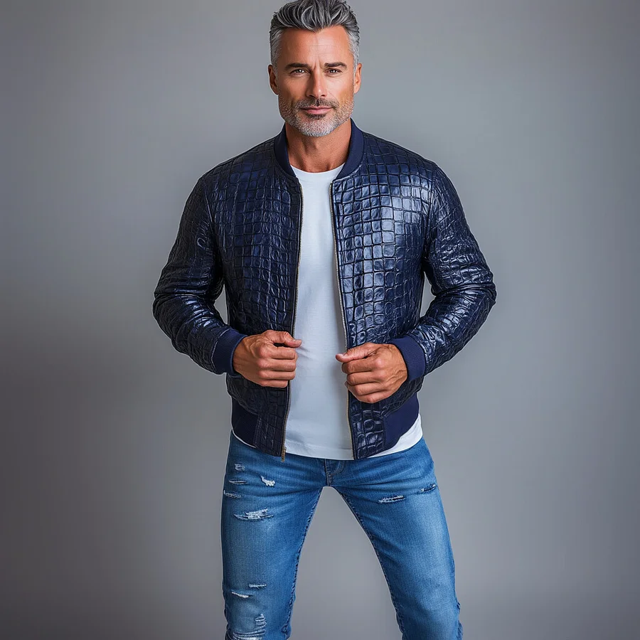 ジャケット・アウター ILLIGO Washed leather bomber jacket ジャケット・アウター ILLIGO Washed leather bomber jacket
