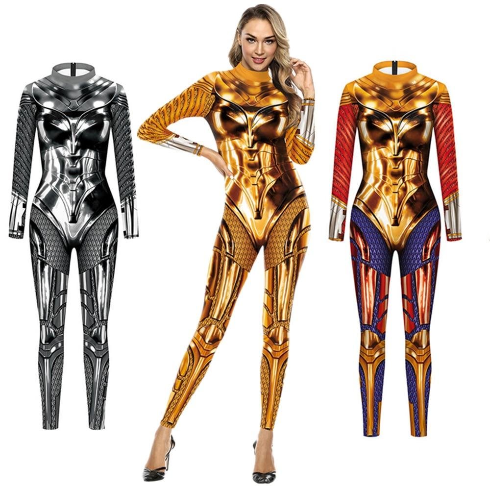 Princess 1984 Diana Wonder Woman Costume Halloween Cosplay Bodysuit、shopify、sdecorshop