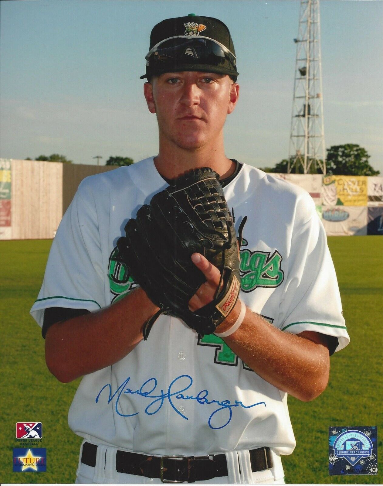 Mark Hamburger autographed 8x10 Clinton LumberKings#S972