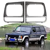 1 Pair Headlight Frame 5EM72SW1 Headlamp Bezel Cover for Jeep Cherokee 1998-2002
