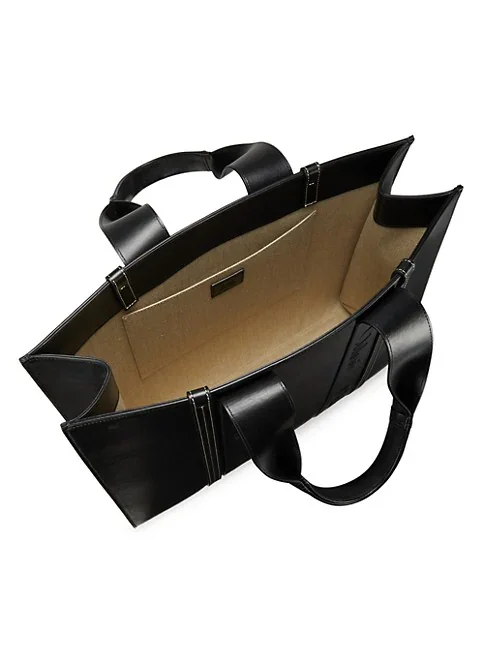 Chlo&eacute; Woody Large Leather Tote