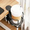 2 in 1 Clamp On Desk Cup Holder with Headphone Hanger Anti-Spill Table Cup Hook Easy To Install for Coffee Mups Water Bottles Headphones