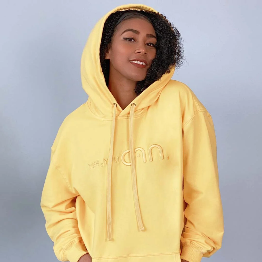 Fall Satin Lined Hoodie-Yellow