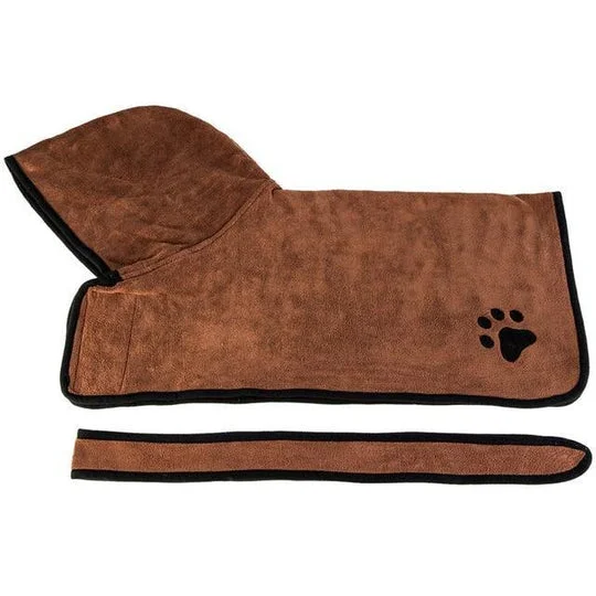 Dog Bathrobe Towel | Soft Absorbing Microfiber