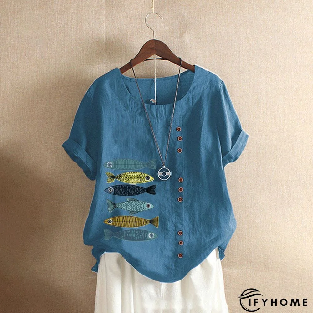 Casual Short Sleeve Large T-shirt | IFYHOME