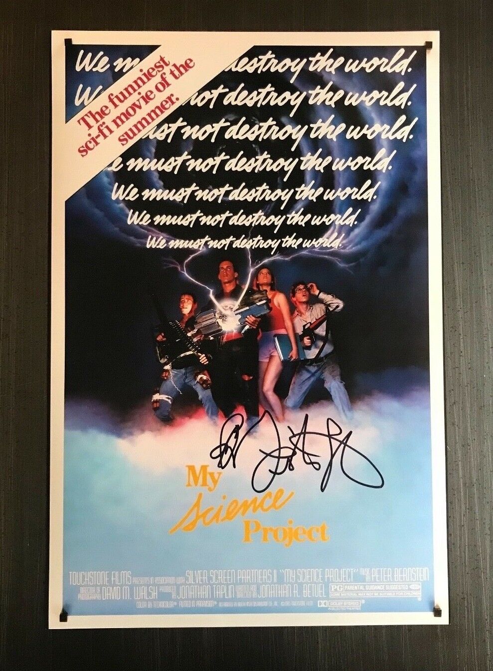 * FISHER STEVENS * signed 12x18 poster Photo Poster painting * MY SCIENCE PROJECT * PROOF * 1