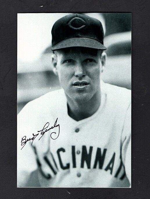 1947-49 BUD LIVELY-CINCINNATI REDS VINTAGE AUTOGRAPHED PC SIZED Photo Poster painting-(d.2015)