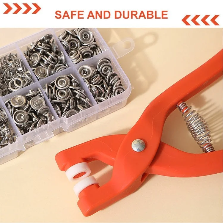 🔥HOT SALE NOW 49% OFF 🎁Metal Snap Buttons with Fastener Pliers Tool Kit
