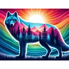 Diamond Painting-5D Full Round Drill Wolf