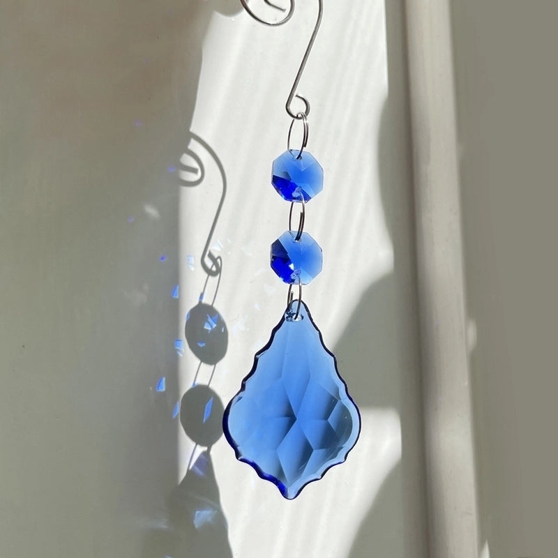 Minimalist Color Block Artificial Crystal Alloy Pendant