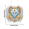 (US Local)Jesus Praying DIY Diamond Painting Dots Pendant Rhinestone Diamond Art Pendants