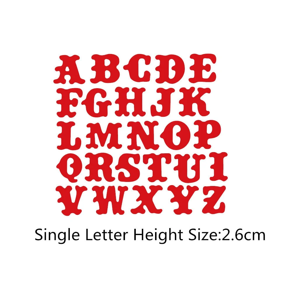 26Pcs English Letters Serial Metal Dies Cut Template for Embossed DIY Stencil Paper Album Gift Card Making New Dies Scrapbooking