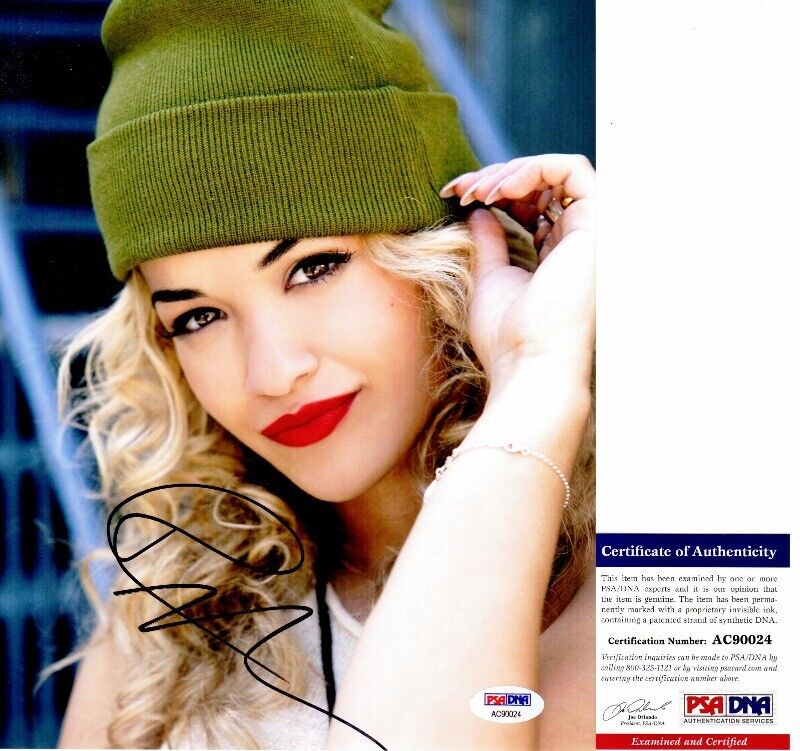 Rita Ora Signed - Autographed British Singer 8x10 inch Photo Poster painting with PSA/DNA COA