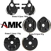 AMK 1/10 Capra Brass Counter Weight Axle Housing Black Coating for Axial Capra RC Crawler 1/10 SCX10 III Capra Unlimited Trail Buggy UTB10 RTR 1.9 4WS Upgrade Part (E- 3-in-1 Capra Brass Part)