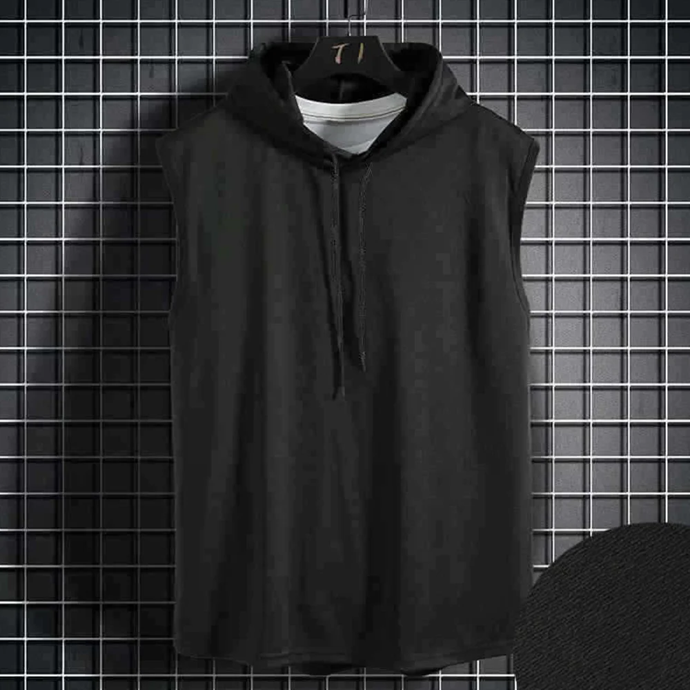 Smiledeer  New Men's Sleeveless Hoodie