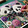 Framed Diamond Painting - Special Shaped - Panda (25x25cm)