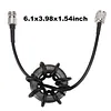 1.8-30MHz Shortwave Common Mode Filter Ferrite Cores HF Common Mode Choke Balun 150W PEP EM43 Toroid Core for Shortwave Communication Antenna Grounding