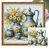 (Multi-Style) Blue And White Porcelain-11CT Stamped Cross Stitch 40*40cm/15.75*15.75in
