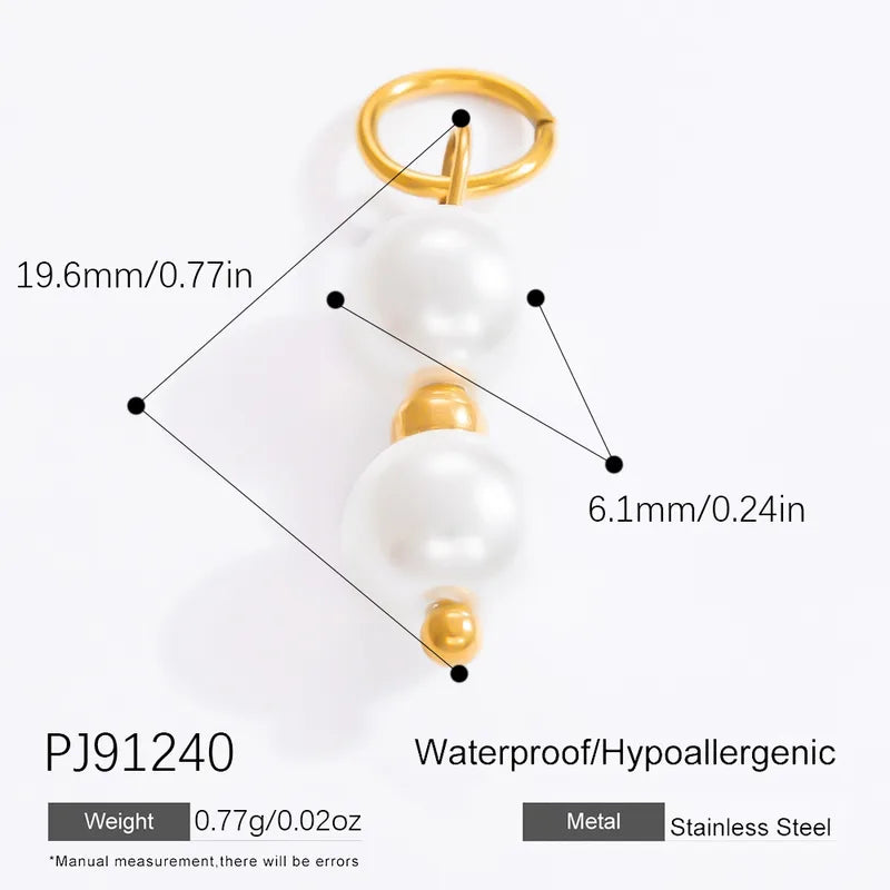 1 Piece 28.4*36.1mm 304 Stainless Steel Zircon 18K Gold Plated Starfish Crab Shell Polished Pendant Jewelry Accessories