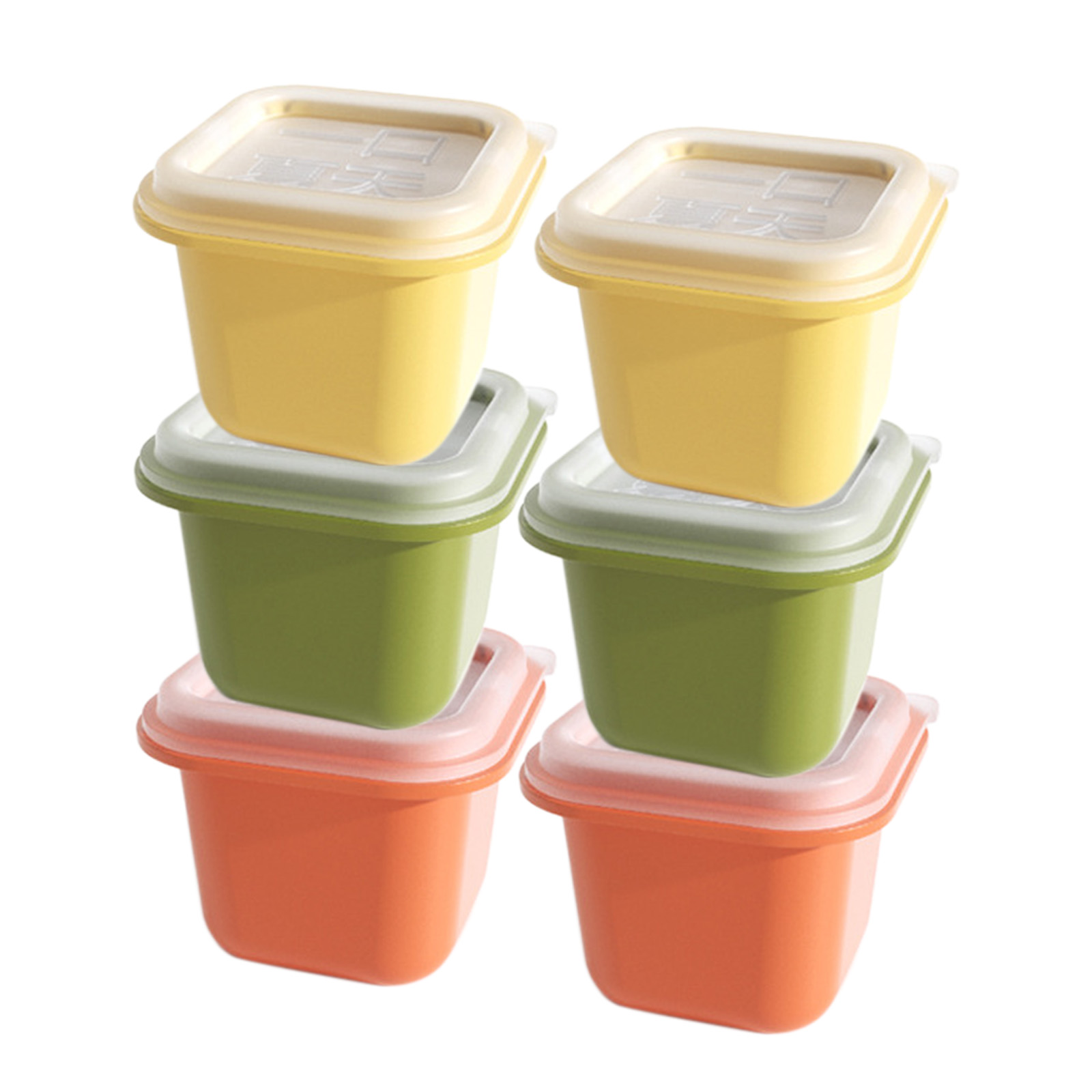 

Ice Cube Trays - Set of 6 Stackable Ice Mold Tray with Lids - Easy Release, 501 Original
