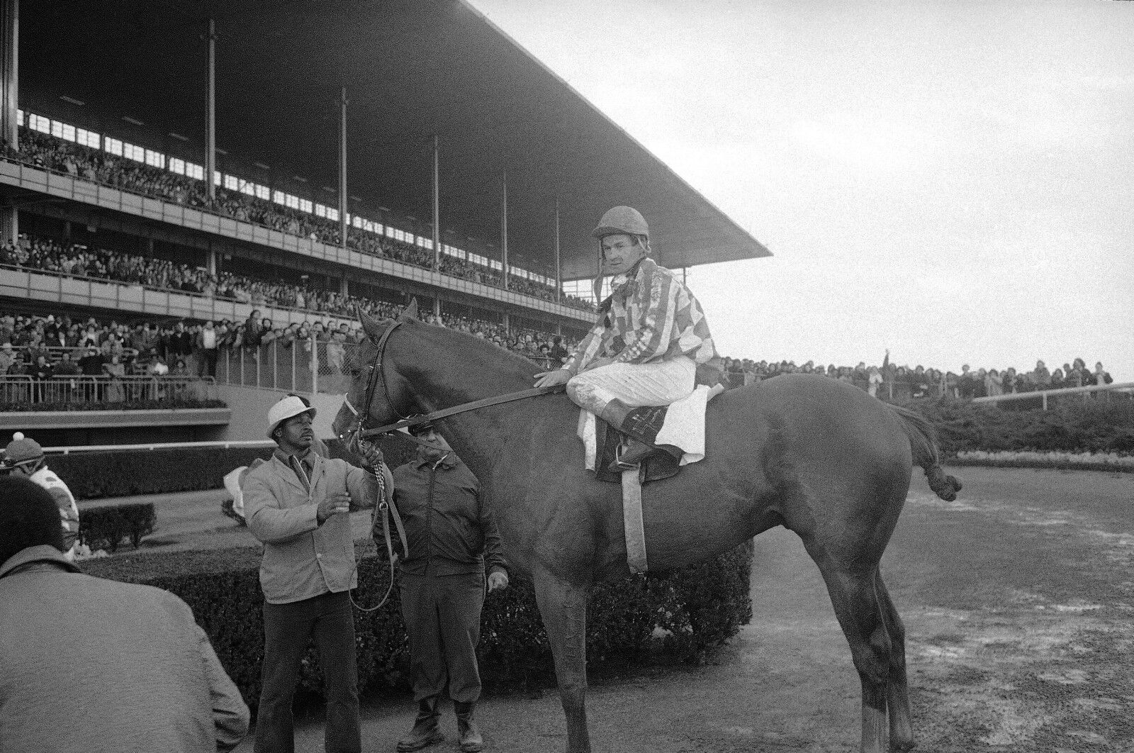 1972 Ron Turcotte SECRETARIAT Bay Shore Stakes Horse Racing 8x10 Photo Poster painting H.O.Y