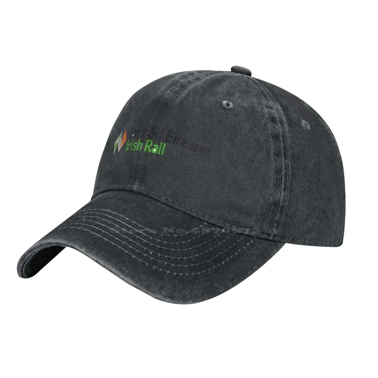 Irish Rail Logo Print Graphic Casual Denim cap Knitted hat Baseball cap