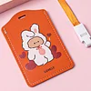 8PCS Adorable Cartoon Kids ID Bus School Card Cover Hanging Badge