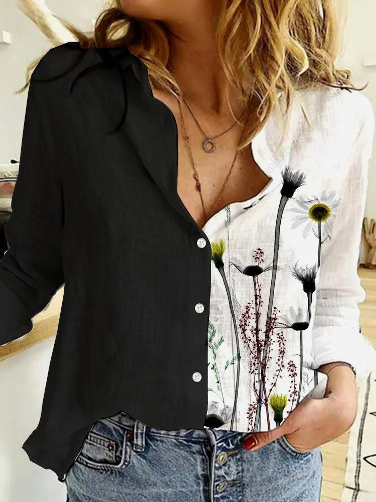 Printed cotton shirt