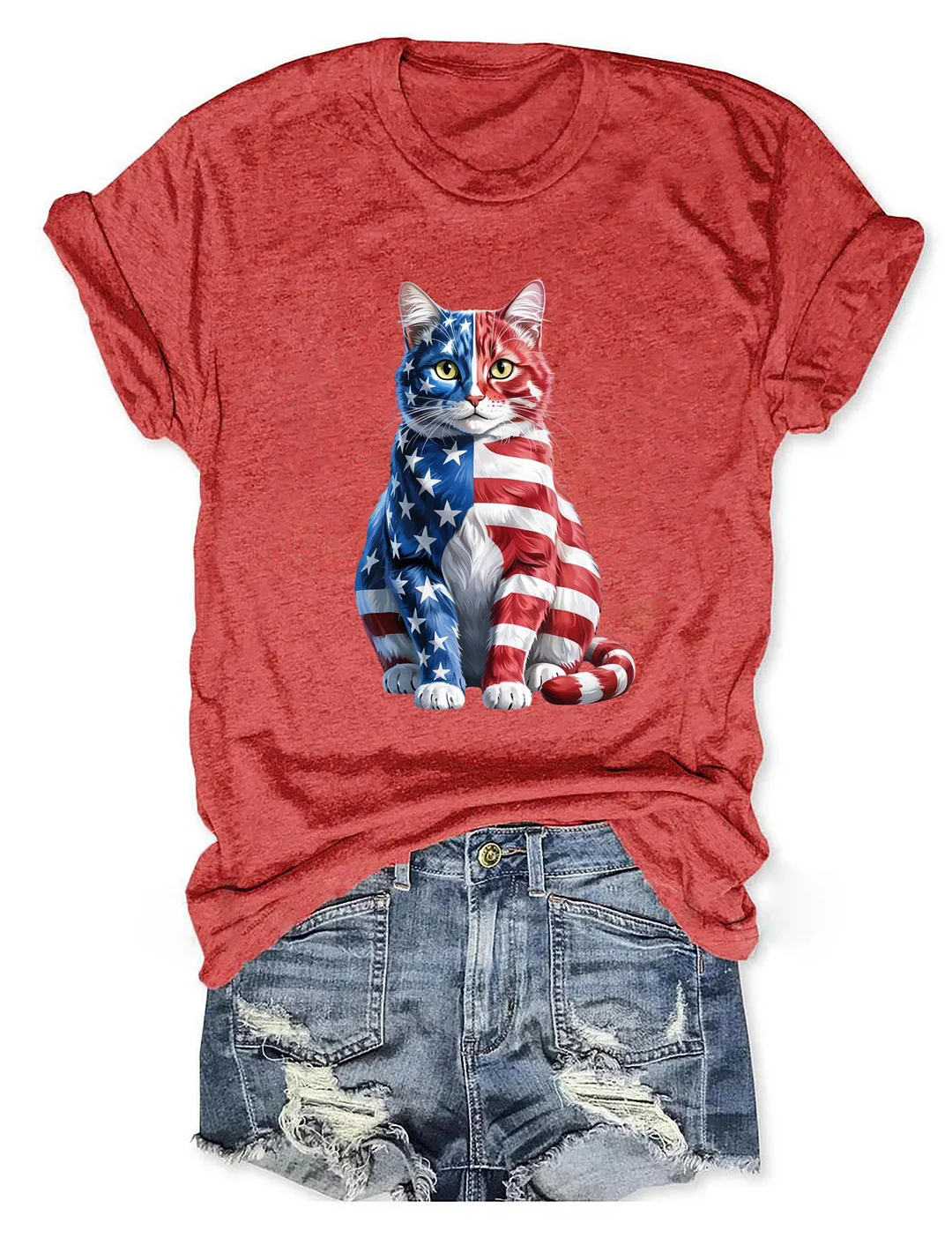 4th Of July Cat T-shirt