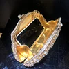 High Quality Metal Hollow Diamond Inlaid Luxury Crystal Evening Bag Diamond Handbag Women Gem Clutch Bag