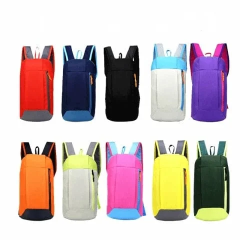 pornhint Pornhint 10L Outdoor Sports Light Weight Waterproof Backpack Travel Hiking Bag Zipper Adjustable Belt Camping Knapsack Men Women Child