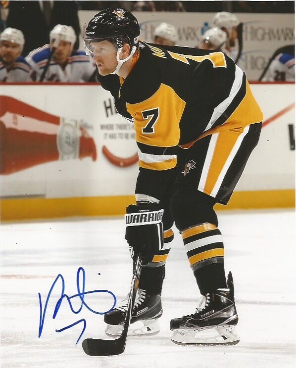 Pittsburgh Penguins Paul Martin Signed Autographed 8x10 NHL Photo Poster painting COA A