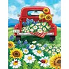Diamond Painting -DIY Full Square Drill Sunflower Truck